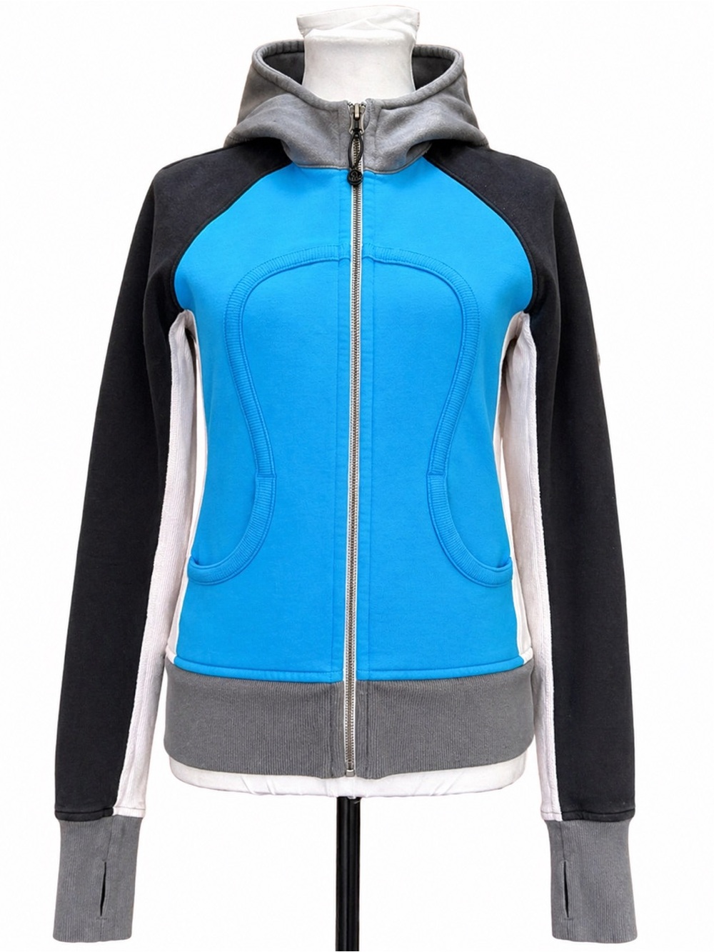 Lululemon Scuba Hoodie Stretch Beach Blanket Blue Colorblock 6
